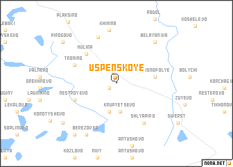 map of Uspenskoye