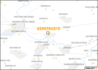 map of Uspenskoye