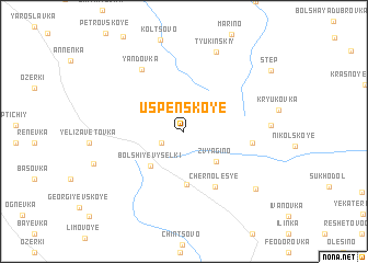 map of Uspenskoye