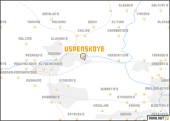 map of Uspenskoye