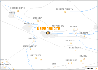 map of Uspenskoye