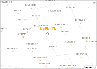 map of Uspen\