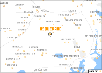 map of Usquepaug