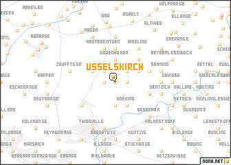 map of Usselskirch