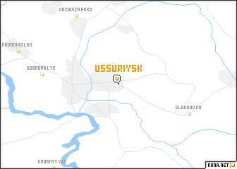 map of Ussuriysk