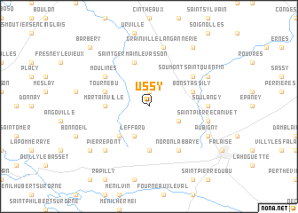 map of Ussy