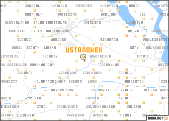 map of Ustanówek