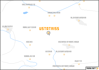 map of Ust\