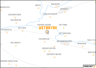 map of Ust\