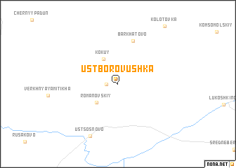 map of Ust\