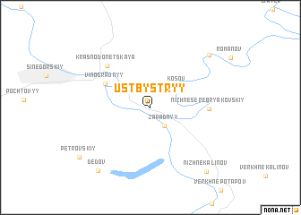 map of Ust\