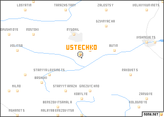 map of Ustechko