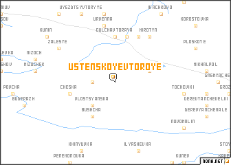 map of Ustenskoye Vtoroye