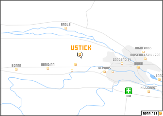 map of Ustick