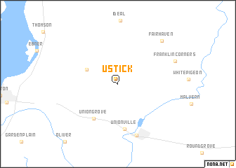 map of Ustick