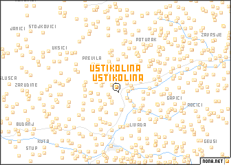 map of Ustikolina