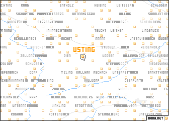 map of Usting