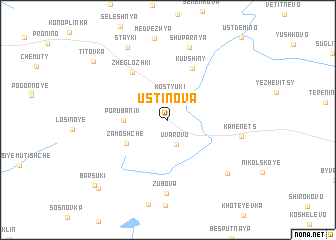 map of Ustinova