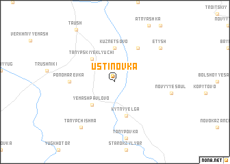 map of Ustinovka