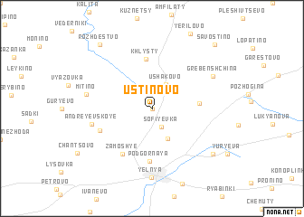 map of Ustinovo