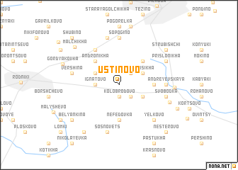 map of Ustinovo