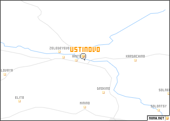 map of Ustinovo