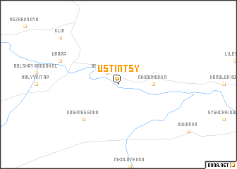 map of Ust\