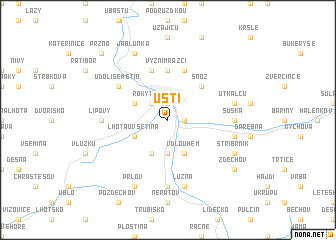 map of Ústí