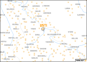 map of Usti