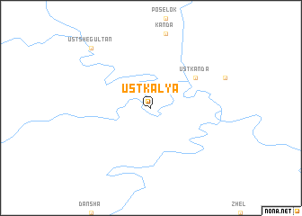 map of Ust\