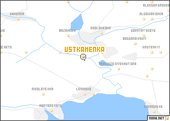 map of Ustʼ Kamenka