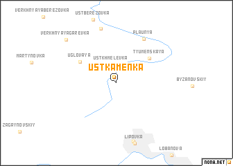 map of (( Ust\