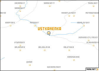 map of Ust\