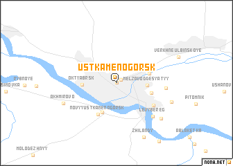 map of Ustʼ-Kamenogorsk