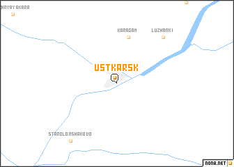 map of Ust\