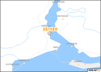 map of Ust\