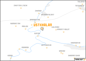 map of Ust\