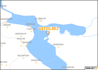 map of Ust\