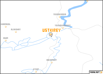 map of Ust\