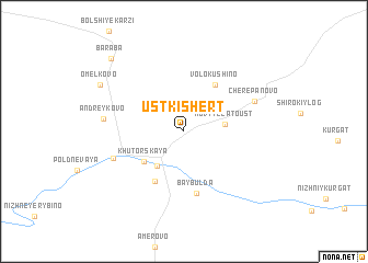 map of Ust\