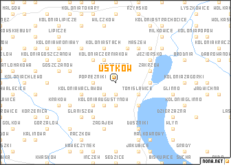 map of Ustków