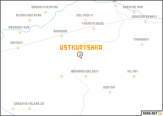 map of Ust\