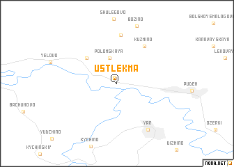 map of Ust\