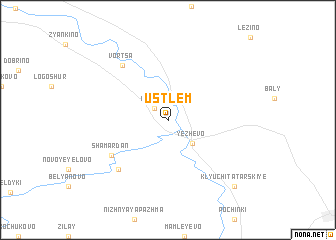 map of Ust\