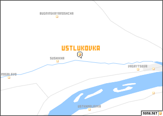 map of Ust\