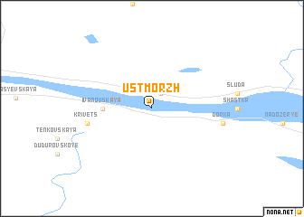 map of Ust\