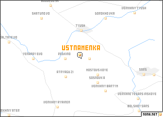 map of Ust\