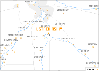 map of Ust\