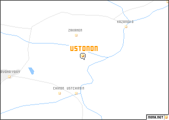 map of Ust\