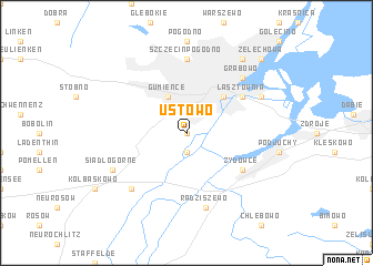 map of Ustowo